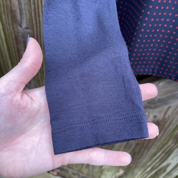 Tory Burch Wool and Silk Blend Long Sleeve Panel Front Printed Blouse - Picture 2 of 7